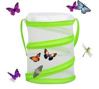 Collapsible Bug Catcher Net, Insect and Butterfly Habitat Cage, Mini Insect Reproduction Mesh for Kids Insects Catching and Life Science Education, Easy to Observe