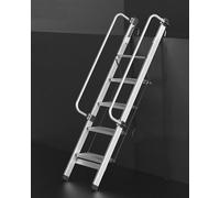 Collapsible Bunk Bed Ladder - Portable Non-Slip Design with Hooks for Travel Trailers, Dorms, and RVs, Adjustable Height