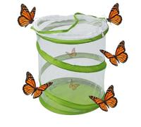 Collapsible Butterfly Net Enclosure, Portable Butterfly House & Butterfly Kit, Kids Bug Catcher for Outdoor Insect Catching, Butterfly Garden Habitat Cage for Science Educational Observation Activitie