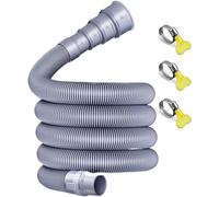 Collapsible Caravan Waste Pipe with Adjustable Adapter RV Wastewater Hose Kit for Motorhome Camper Trailer Leak-Proof Space-Saving Design