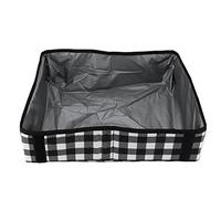 Collapsible Cat Litter Box, Portable Waterproof PVC, 16.1x11.8x4.9in - Lightweight Durable Travel Solution for Indoor & Outdoor Use