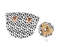 Collapsible Cat Tunnel Bed, 46.5 inch Plush Play Tube with Scratching Ball and Mat for Kittens and Puppies, Indoor Pet Hideaway with Stainless Steel Frame