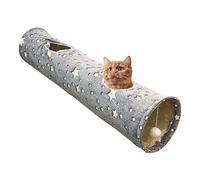 Collapsible Cat Tunnel Fun Interactive Toy for Cats and Rabbits Large Oxford Cloth with Peek Holes Fluffy Glow-in-the-Dark Indoor Rabbit Tunnels