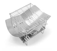 Collapsible Charcoal Grill, Portable Fire Pit Stainless Steel BBQ Stand with Ash Pan and Carry Bag for Camping Beach Park Holiday Outdoor Cooking