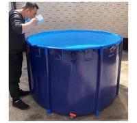 Collapsible Circular Pool, Heavy Duty Leak Proof PVC for Fish Ponds, Koi Farming, Pet Bathing & Irrigation, Durable Outdoor Use for Gardens & Backyards