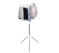 Collapsible Clothes Drying Rack, Portable Clothing Garment Rack with Rotating Clothes Rail, Foldable Space Saving Laundry Drying Stand, Stainless Steel Laundry Air Dryer for 27/54 Pieces of Clothes