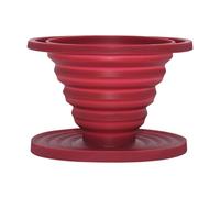 Collapsible Coffee Pour Over Silicone Dripper Reusable Silicone Filter Holder Portable Coffee Maker for Backpacking Camping Travel