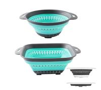 Collapsible Colander and Strainer,Silicone Strainer Colanders & Food Strainers,for Vegetable and Fruit, Kitchen Essentials