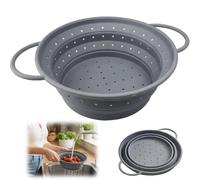 Collapsible Colander, Space Saving Kitchen Strainer Pasta Veggies RV Cook