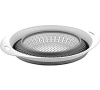 Collapsible Colanders (Strainers) for Fruit Vegetable Food Sizes 8" - 2 Quart (grey)