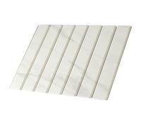 Collapsible Diatomaceous Earth Dish Drying Mat for Kitchen Counter, 40 X 30 Cm, Super Absorbent, Spacesaving, Heat Resistant, White