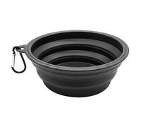 Collapsible Dog Bowls for Travel,Dog Portable Water Bowl for Dogs Cats Pet Foldable Feeding Watering Dish for Traveling Camping Walking (Black,650ml)