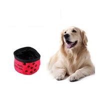 Collapsible Dog Bowls Waterproof Oxford Fabric Travel Pet Bowl For Food And Water Red Creative and Exquisite Workmanship Convenient design