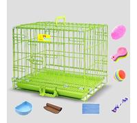 Collapsible Dog Crate - Iron Frame with Latch Door Lock, Removable Tray, Easy to Clean and Assemble for Small and Medium Dogs - Available in 3 Sizes