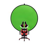 Collapsible Double-Sided Chromakey Backdrop, Green & Blue Screen Pop Up Backdrop, for Photography, Live Streaming, Video Studio, Gaming, Interviews (Diameter 140cm)