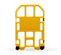 Collapsible Expandable Plastic Security Barrier for Crowd Control Work Zone Safety Traffic Management & Event Protection - Durable Lightweight Easy to Use