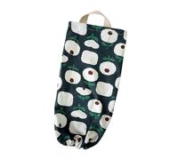 Collapsible Fabric Garbage Bag Storage Holder - Flower Pattern, Organizer for Home Blue