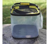 Collapsible Fishing Water Bucket with Thickened PVC Material and 5m Rope, Foldable Design for Easy Storage, Multiple Size Options 5L/8L/10L/13L for Outdoor Use (A)
