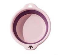 Collapsible Foldable Wash Basin For Bathroom Foot Washing, Space-Saving Portable Sink For Small Spaces In Dark Blue, Light Blue, Pink(C3)