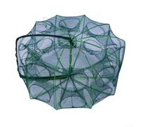 Collapsible Folding Fishing Trap Net for Crayfish, Crab, Lobster, Shrimp & Baitfish - Polyester Mesh, Auto-Fold Design, Portable 60x26cm to 80x36cm Sizes, 130-180g(20 holes)