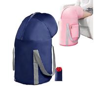 Collapsible Foot Soaking Tub, Collapsible Foot Bath Basin for Soaking Feet, Double-Layer Waterproof Portable Foldable Foot Bath Tub Spa Basin for Travel, Home Pedicure & Outdoor Camping (Navy Blue )