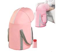 Collapsible Foot Soaking Tub, Collapsible Foot Bath Basin for Soaking Feet, Double-Layer Waterproof Portable Foldable Foot Bath Tub Spa Basin for Travel, Home Pedicure & Outdoor Camping (Pink)