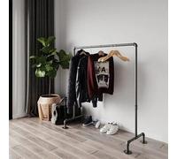 Collapsible Free Standing Clothes Rack, Garment Rail Strong And Durable, Height 180Cm - Length 90Cm