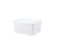 Collapsible Fruit Strainer Bowl Space Saving Design(White2) | Double layer design, removable inner basket, efficient rinsing, dirt removal, safe food prep