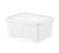Collapsible Fruit Strainer Bowl Space Saving Design(White3) | Double layer design, removable inner basket, efficient rinsing, dirt removal, safe food prep