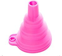 Collapsible Funnel Silicone Funnel Cooking Kitchen Gadgets,Pink