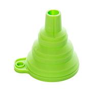 Collapsible Funnel Silicone Gel Foldable Funnel, FDA Approved Silicone Folding Funnel for Liquid and Powder Transfer (1PCS, Green)