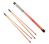 Collapsible Golf Alignment Sticks - 48" Training Rods for Aiming & Putting Portable Golf Practice Aid with Clear Tube Case Perfect for Golfers Orange