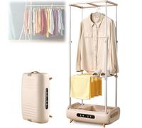 Collapsible Hanging Garment Steamer & Portable Dryer - Electric Clothes Steamer for Travel, Light Fabrics, Underwear, Baby Clothes | Foldable Indoor Drying