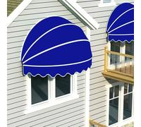 Collapsible Hemispherical Door Canopy, Arc Awning, Dome Style Window Awning, Manual Retractable UV Protection Shelter, Rain Shelter for Patio Entry Outdoor with Fittings