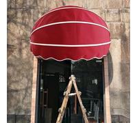 Collapsible Hemispherical Door Canopy,Canvas Dome Patio Awning,Arch Awning, DIY Patio Retractable Awning, Anti-UV and Waterproof Foldable Awning with