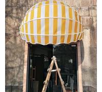 Collapsible Hemispherical Door Canopy,Canvas Dome Patio Awning,Arch Awning, DIY Patio Retractable Awning, Anti-UV and Waterproof Foldable Awning with