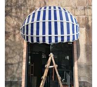 Collapsible Hemispherical Door Canopy,Canvas Dome Patio Awning,Arch Awning, DIY Patio Retractable Awning, Anti-UV and Waterproof Foldable Awning with