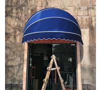 Collapsible Hemispherical Door Canopy,Canvas Dome Patio Awning,Arch Awning, DIY Patio Retractable Awning, Anti-UV and Waterproof Foldable Awning with
