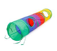 Collapsible Interactive Cat Tunnel with Play Foldable Pop-up Pet Tube Toy for Kitten Puppy Rabbit