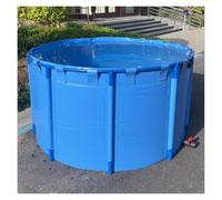 Collapsible KOI Aquarium Tank, PVC Canvas Fish Pool for Indoor/Outdoor Use, No Dig Turtle Goldfish Pond, Ideal for Irrigation and Water Storage