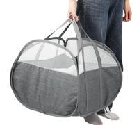 Collapsible Laundry Baskets, 90L Large Foldable Laundry Basket, Tear-proof Pop Up Hampers for Laundry, Dirty Clothes Laundry Hamper for Bedroom, Bathroom, Dorm, Laundry Room, Travel or Camping Grey