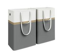 Collapsible Laundry Hampers Set of 2, Slate Grey / 75 L
