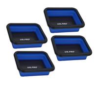 Collapsible Magnetic Magnet Parts Tray Storage Holder Container 132 x 158mm 4 Pack