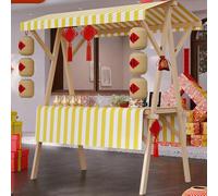 Collapsible Market Stall Rack With Canopy Portable Outdoor Vending Cart Display Trolley for Outdoor Events Festivals Street Food Perfect for Vendors Use,20,47.2in/120cm