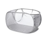 Collapsible Mesh Laundry Basket - Durable Pop-Up Hamper with Handy Pocket & Reinforced Handles, Perfect for Home & Travel