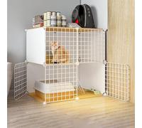 Collapsible Metal Pet Cage for Small Animals, Indoor Use, Space-Saving Design, Ideal for Balconies and Homes