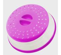 Collapsible Microwave Splatter Cover, 10.5 Inch, Dishwasher-safe, Microwave Plate Cover With Steam Vent，BPA-Free Silicone & Plastic (purple)