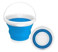 Collapsible Mop Bucket and Ice Bucket-5L(1.3 Gallon) Household Cleaning Silicone Dust Mops Bucket with no Wringer Set,Portable Bathroom Cleaning Supplies Bucket for Cleaning Caddy Spin Mops for Floor