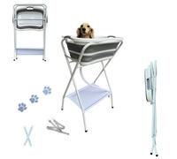 Collapsible Pet Bathtub, Bathtub with Stand, Foldable Dog Washing Station, Pet Portable Shower, Bathing Stand for Pet, Pet Grooming Station