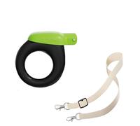 Collapsible pet water bottle designed specifically for Pembroke Welsh Corgi, with carabiner and leash, 350ml portable travel water bowl for cats and dogs, collapsible drinking cup green